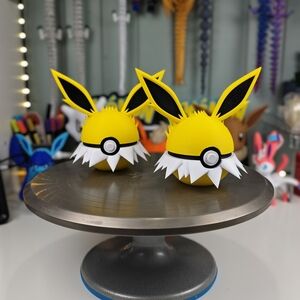 Yellow and Black 3D Printed Pokémon-Jolteon Pokeball